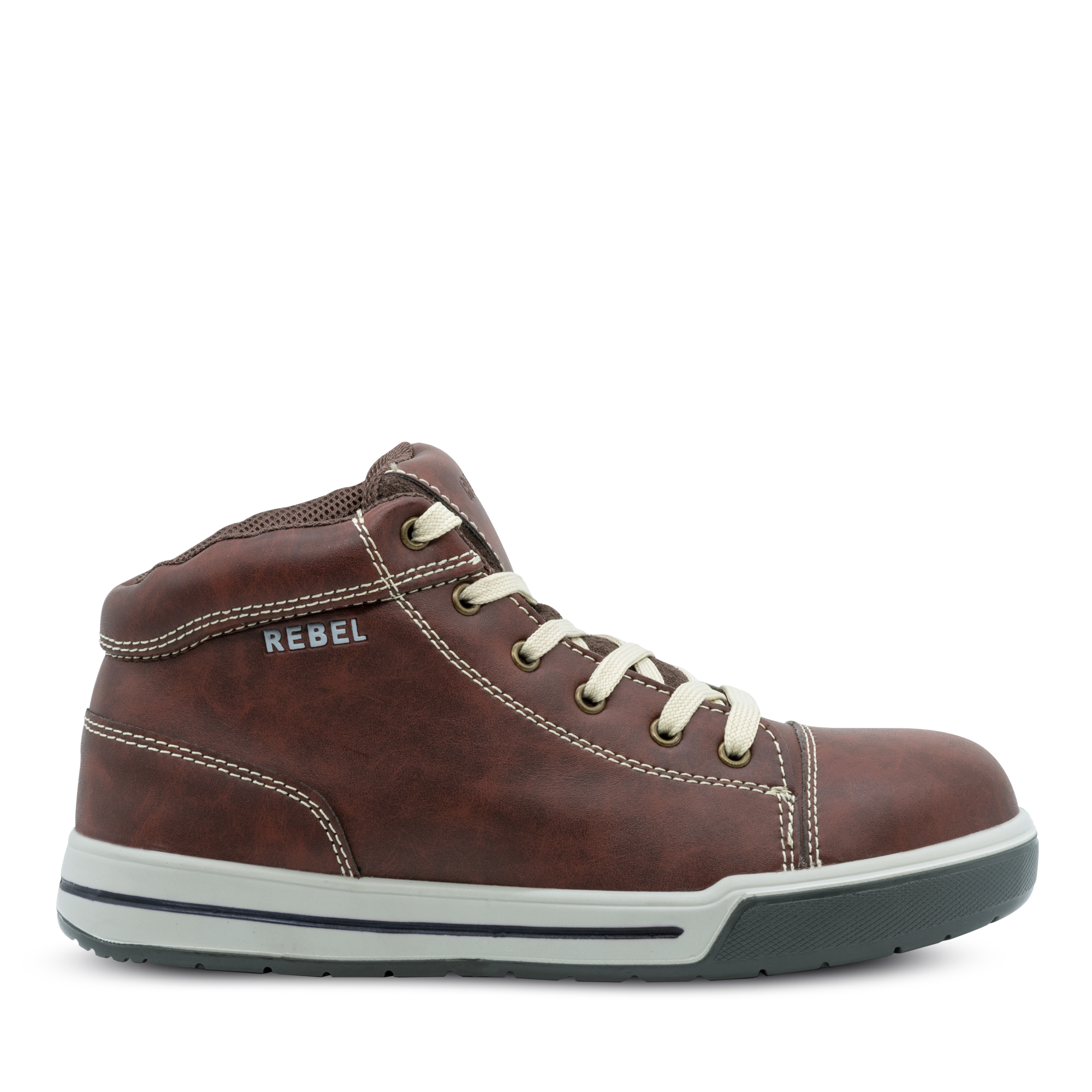 Hi Top Boot Brown - REBEL Safety Gear