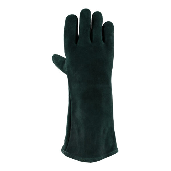 Leather Green Lined Welders 20cm_Back