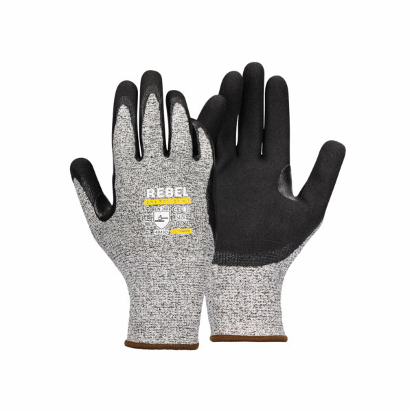 REBEL Tru Touch Cut 5 Nitrile Wrist Gloves - Image 4