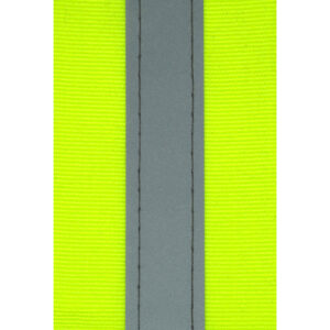 Lime Stitched Reflective Tape _Close-up