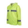 Rubberised Hi Viz Reflective Lime Rainsuit