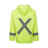 Rubberised Hi Viz Reflective Lime Rainsuit