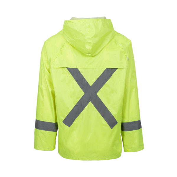 Rubberised Hi Viz Reflective Lime Rainsuit