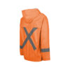 Rubberised Hi Viz Reflective Orange Rainsuit