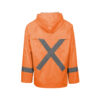 Rubberised Hi Viz Reflective Orange Rainsuit