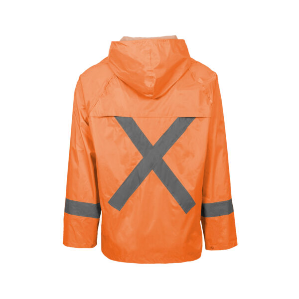 Rubberised Hi Viz Reflective Orange Rainsuit