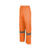 Rubberised Hi Viz Reflective Orange Rainsuit