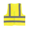 Value Lime Reflective Vest with Zip & ID pocket_Back