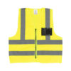 Value Lime Reflective Vest with Zip & ID pocket_Front