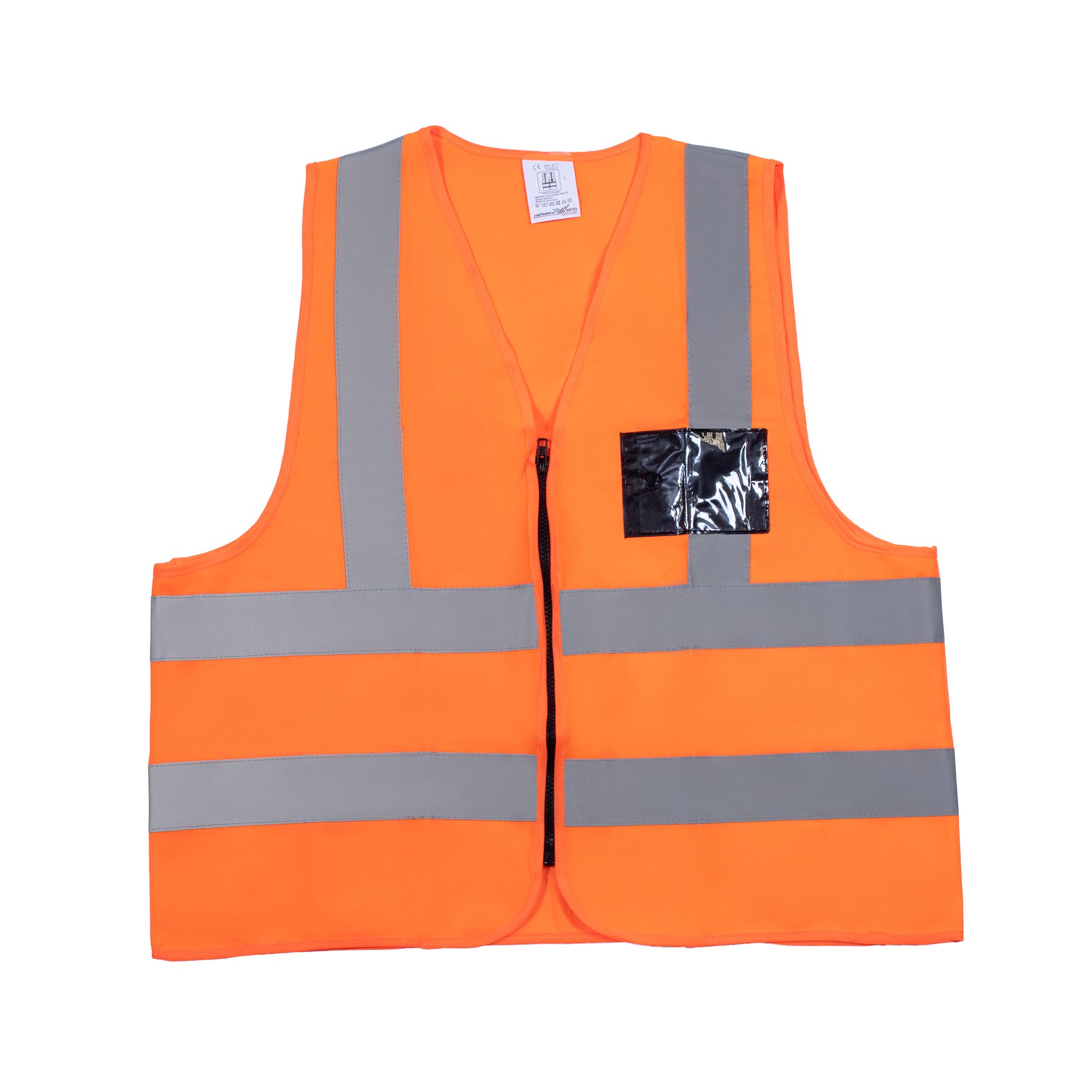 Solid Orange Reflective Vest - REBEL Safety Gear