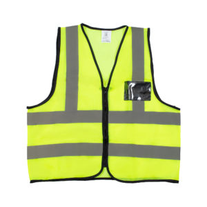 Value Lime Reflective Vest with Zip & ID Pocket