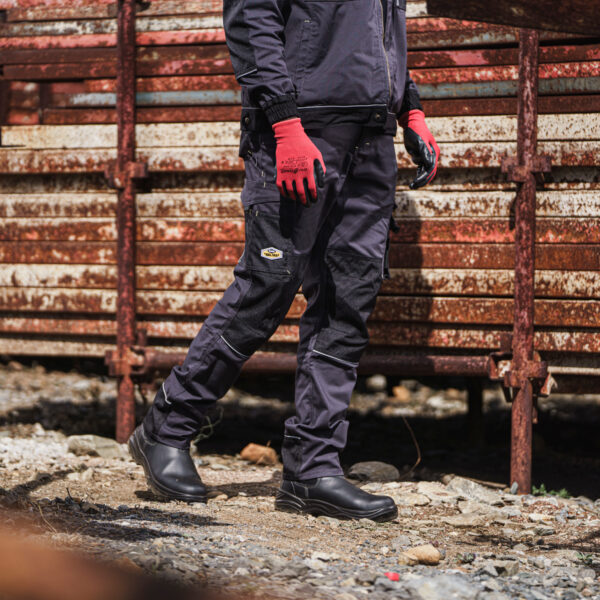 REBEL Men's Tech Gear Trousers Gun Metal - Image 4