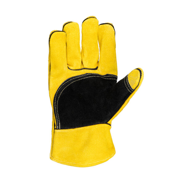 TruTouch_Leather_Rigger_Yellow_Lined_Glove_Front