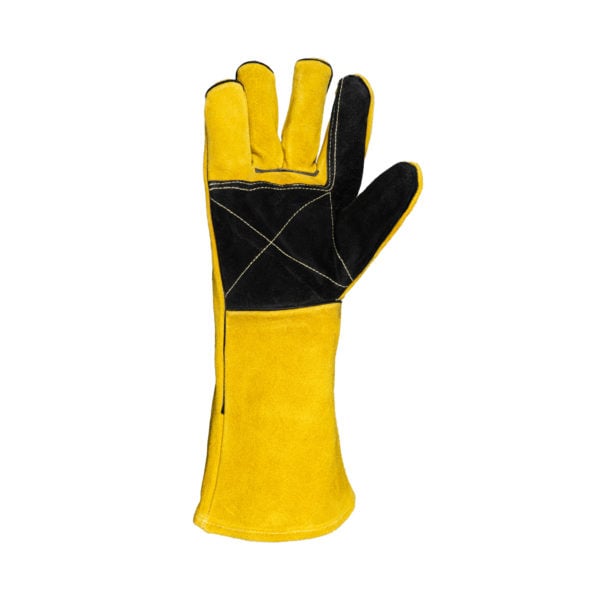 Yellow Lined Welders Superior Elbow Length Gloves