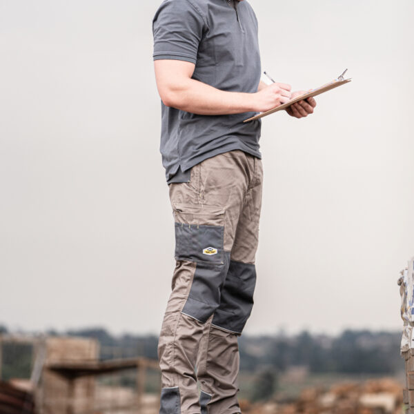 REBEL Men's Tech Gear Trousers Desert Dust - Image 4