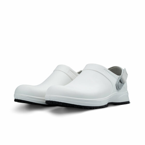 REBEL Cruiza Chef-Pro Slip-on Clog White and Black - Image 3