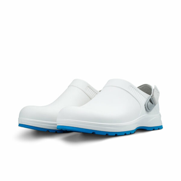 REBEL Cruiza Medi-Pro Slip-on Clog White and Blue - Image 3