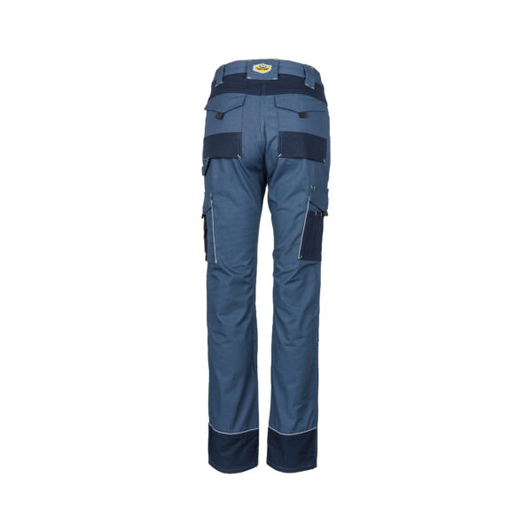 REBEL Ladies Tech Gear Acid Flame Trousers Airforce Blue - Image 7
